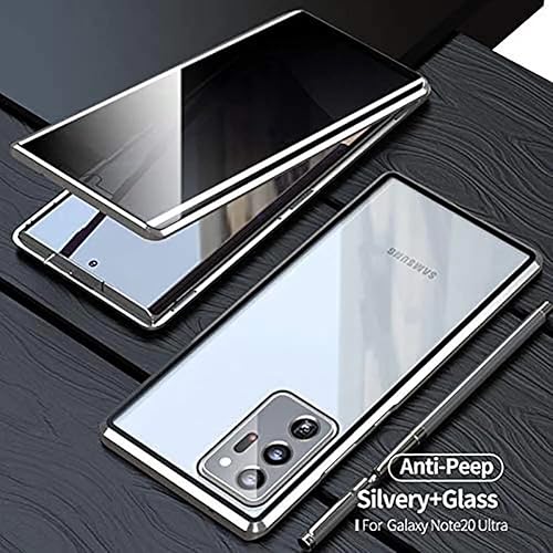 Miniatura 6 de PingGoo - Funda magnética de privacidad para Samsung Galaxy S20 FE, cubierta de absorción magnética antipeep, vidrio templado 9H, protector de