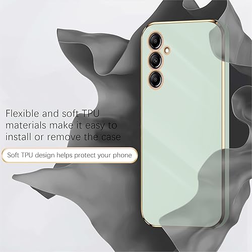 Miniatura 6 de Funda para A14 0.18 oz, Galaxy A14 0.18 oz Funda para teléfono para mujer, galvanoplastia, de lujo, estética, moderna, bonita, con protección de TPU