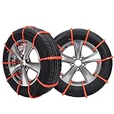 10Pcs Anti Skid Snow Chains Car Winter Tire Wheels Chain Winter Outdoor Snow Tire Emergency Anti-Skid Auto Accessories