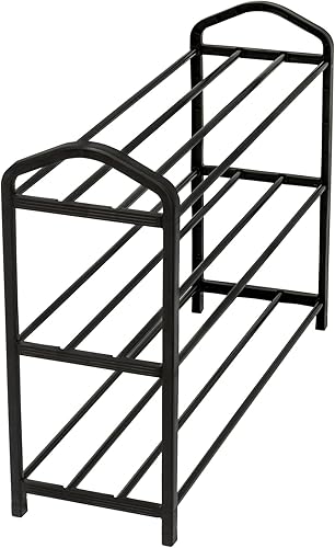 Miniatura 4 de Honey Can Do SHO-09595 Zapato aerodinámico de 3 niveles RCK BLK SHO-09595 Negro