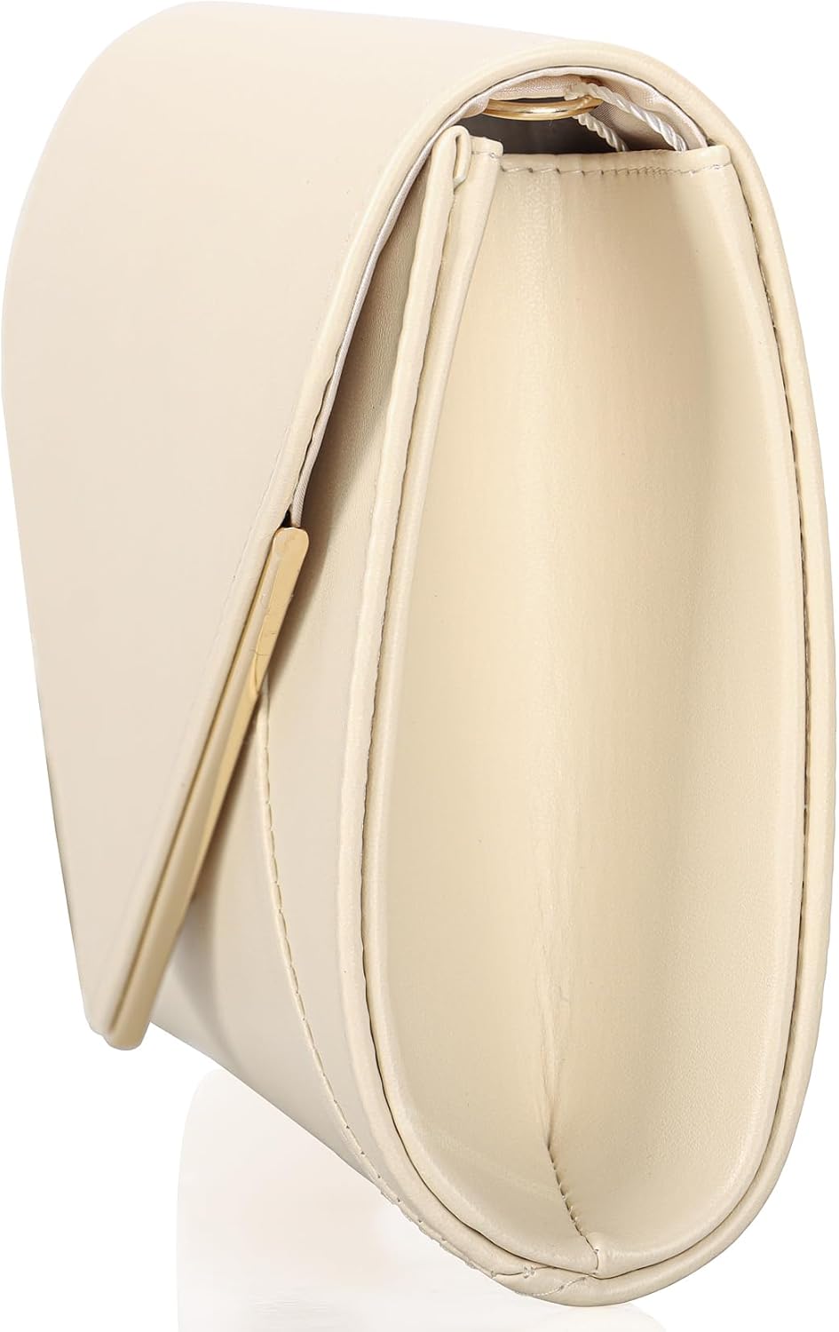 PU Leather Clutch Purses Women Evening Envelope Handbag Prom Wedding Party Foldover Bag - Image 4