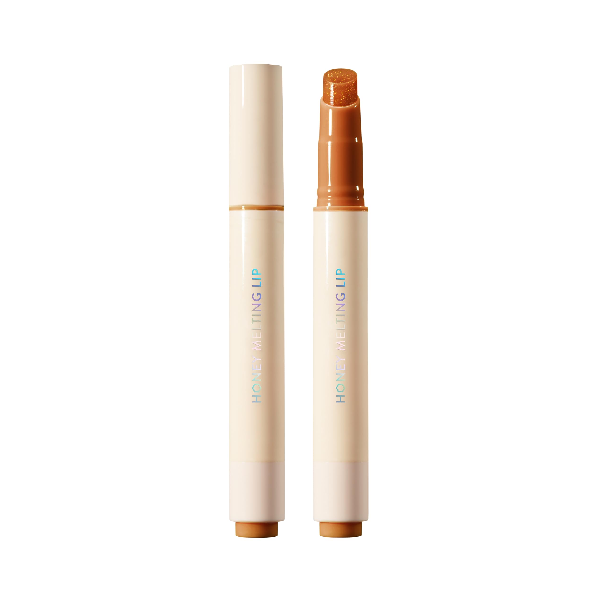 Nature RepublicHONEY MELTING LIP GLITTER (14 MAPLE) SOFT LIP STICK Hydrating Gloss, Moisturizing balms, Shine Glimmer Finish, Shimmery-Sheer tint, korean make up