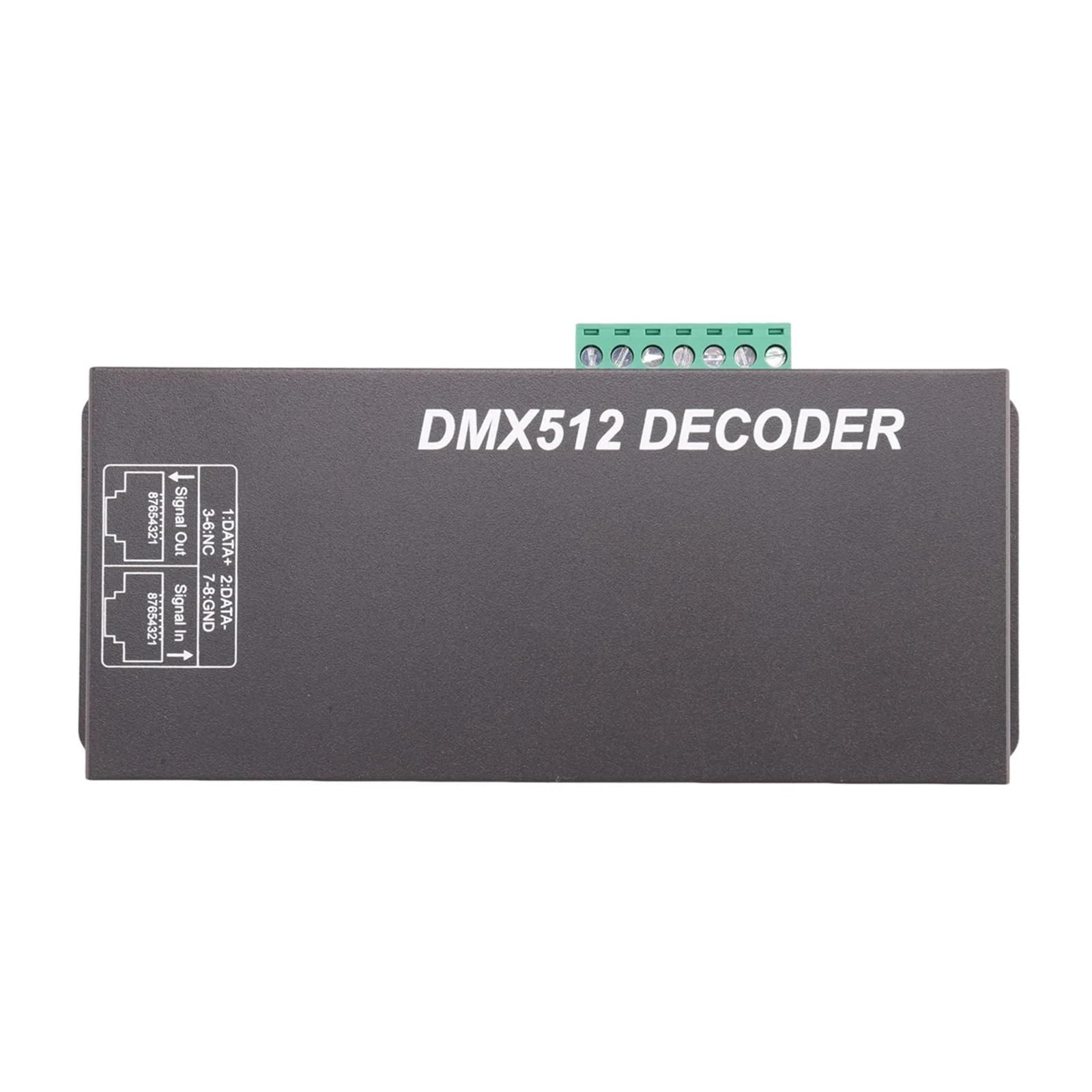 Sterownik ściemniacza do cyfrowego wyświetlacza 512 DMX512 Kontroler nadaje się do taśm świetlnych LED RGBW Złącze RJ45