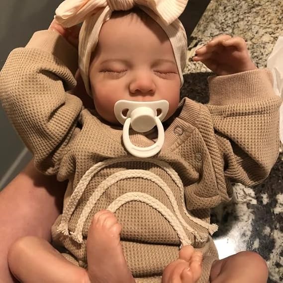 Reborn Baby Puppe Aus Vollsilikon - Lebensechtes 50cm Mädchen