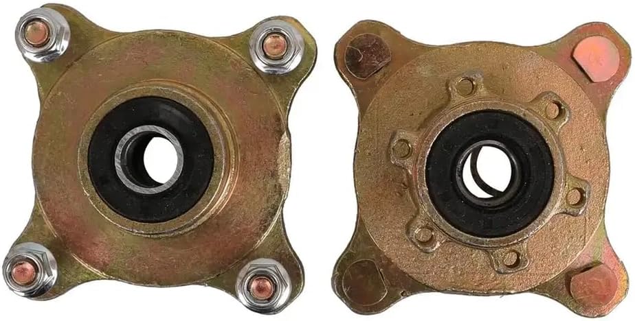 4 Stud Hub Stub Axle Steering Spindle Front Wheel Rim Compatible With Go Kart ATV Quad Compatible With Motorcycle Parts