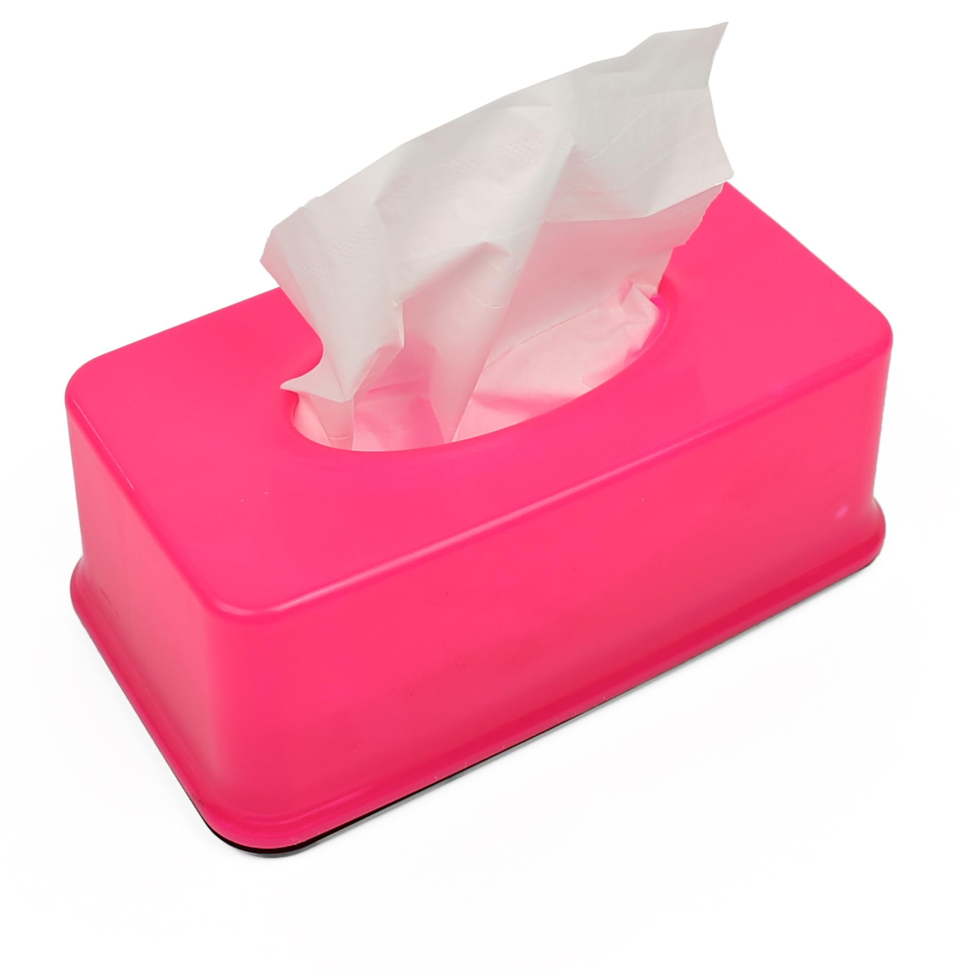 DIVCHI Tissue Box Holder Rectangular Wipe Box With Removable Cover Tissue Holder | Napkin Dispenser | Tissues Organizer (Pink)