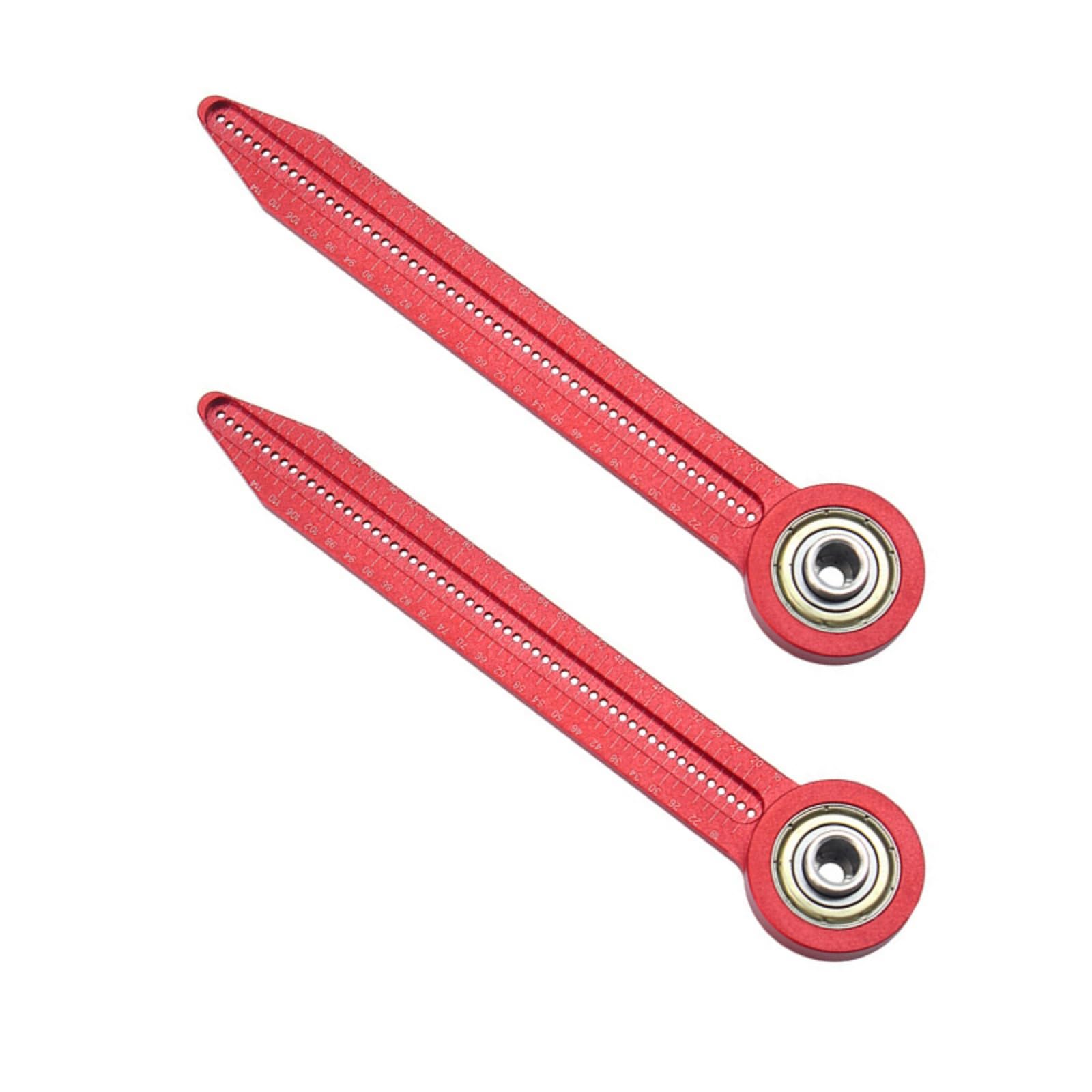 Aqvjd Red Multipurpose Adjustable Circles Maker Perfect For Carpentry Student Architect Woodworking School And Art Applications Accuracy Round Maker