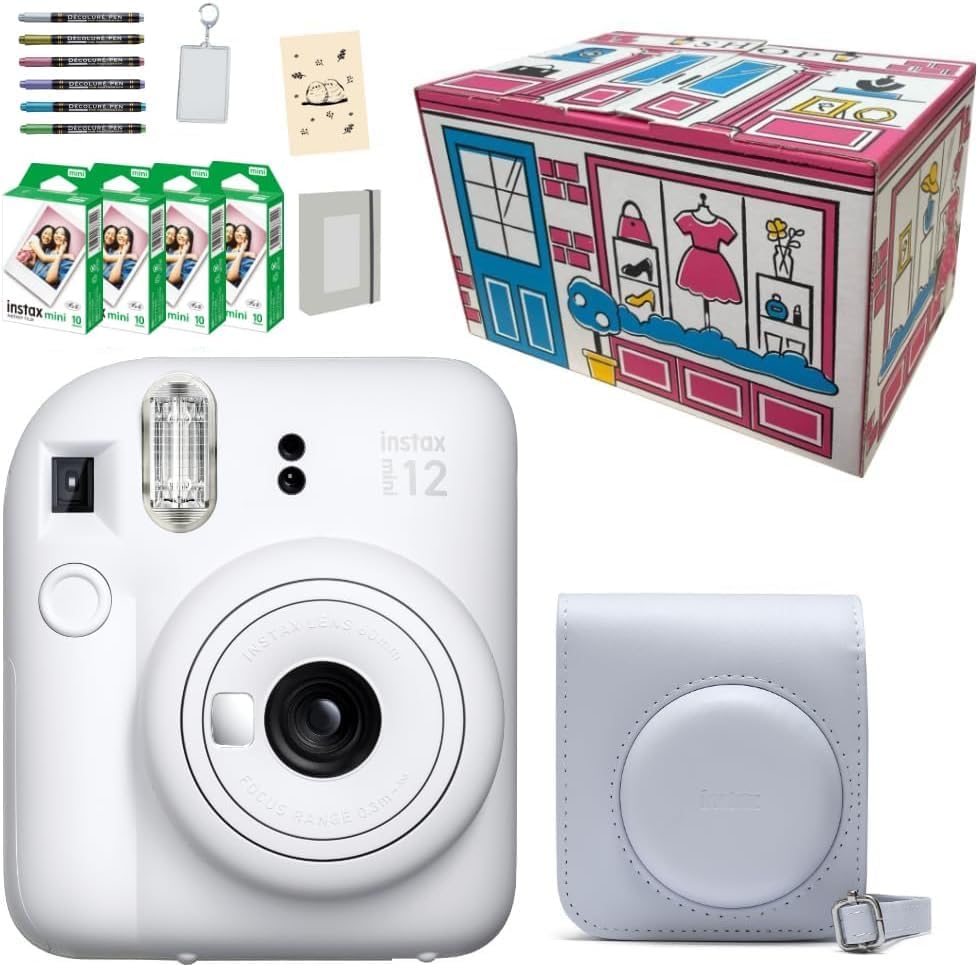 Amazon | インスタントカメラ チェキ instax mini 12 (トキメキギフト