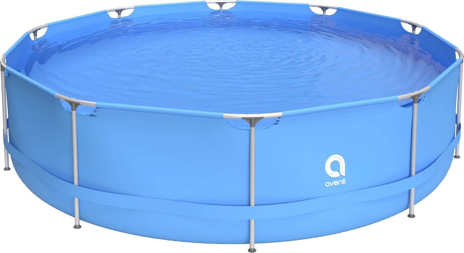 Avenli Frame Stahlrahmenpool Rund 420 X 84 Cm Blau Ohne Pumpe Mit