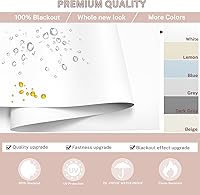 Vista 17 de Persianas enrollables opacas para ventanas y dormitorios, oscurecimiento de la habitación, impermeables, con aislamiento térmico, para ventana