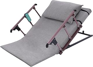 Pflegebett Elektrisch Verstellbar, Lattenrost Elektrisch Verstellbar Cosy Lift für Das Bett Kohlenstoffstahl 120 X 73 cm 300kg 2-80° 50w mit Praktische Tasche (Grauer klappbarer Handlauf)