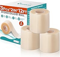 Vista 9 de Rollo hidrocoloide para el cuidado de heridas, vendajes de parche hidrocoloide con vendajes autoadhesivos, para úlceras de cama, altamente