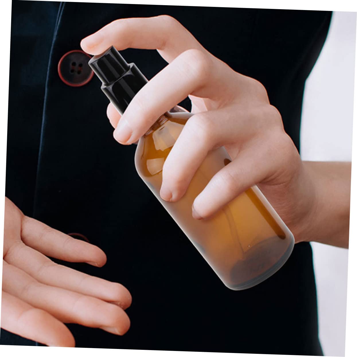 minkissy 12 Bottiglie Spray in Vetro 30ml Riutilizzabili per Oli Essenziali Travel e Business Trip, Flaconi Spray Vuoti Multiuso Facili da Trasportare