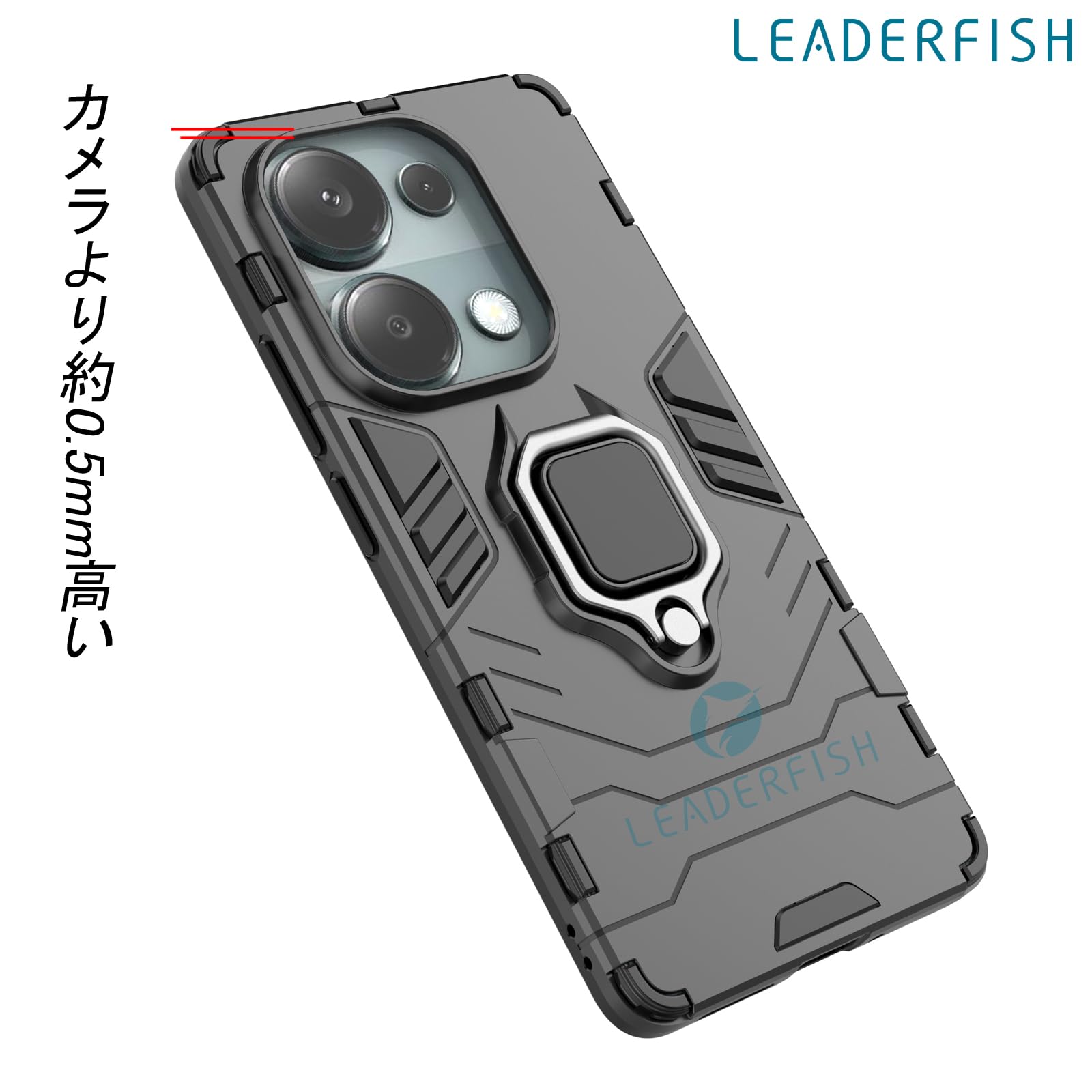 Amazon.co.jp: LEADERFISH For Xiaomi Redmi Note 13 Pro 5G ケース 