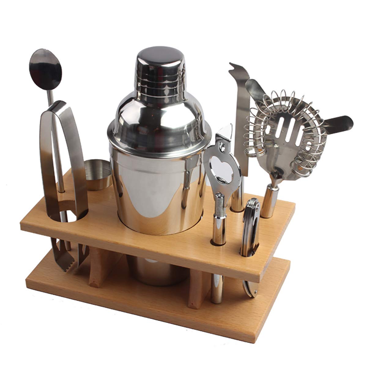 ZJFSX Stainless Steel Bar Tool Kit,Home Cocktail Shaker Set