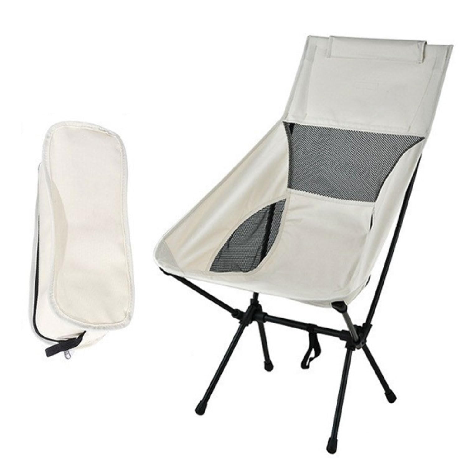 Chaise de camping pliante ultra-légère avec sac inclus