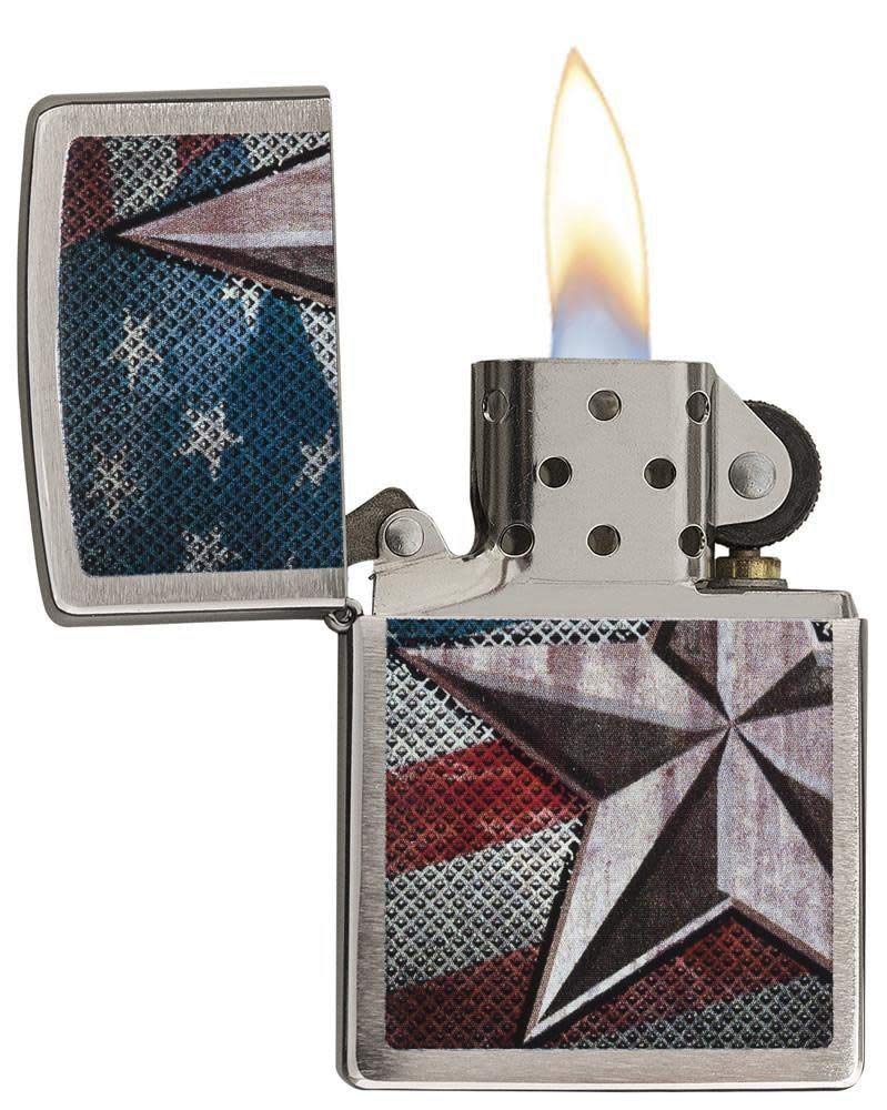 Zippo US Army Star Accendino Antivento, Unisex, US Army Star