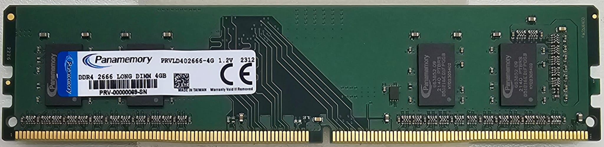 RAM 4GB 1Rx8 PC4-21300S DDR4 2666MHz LONG DIMM 1,2V CL19 288-Pin Memoria DeskTop