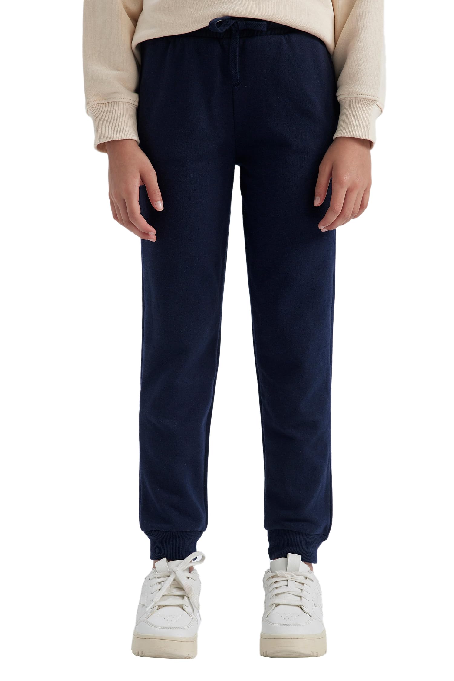 Kız Çocuk Kız Çocuk Gri Jogger Standart Fit Okul Eşofman Altı