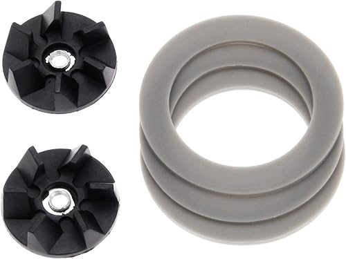 Repuesto para Hamilton Beach 2 piezas de goma mezcladora de embrague de embrague de engranaje de accionamiento, con 3 juntas de goma selladas juntas