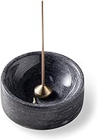 Vista 1 de Juego de soportes de incienso 100% mármol, quemador de incienso japonés, colector de cenizas, soporte de incienso con palo de incienso de sándalo