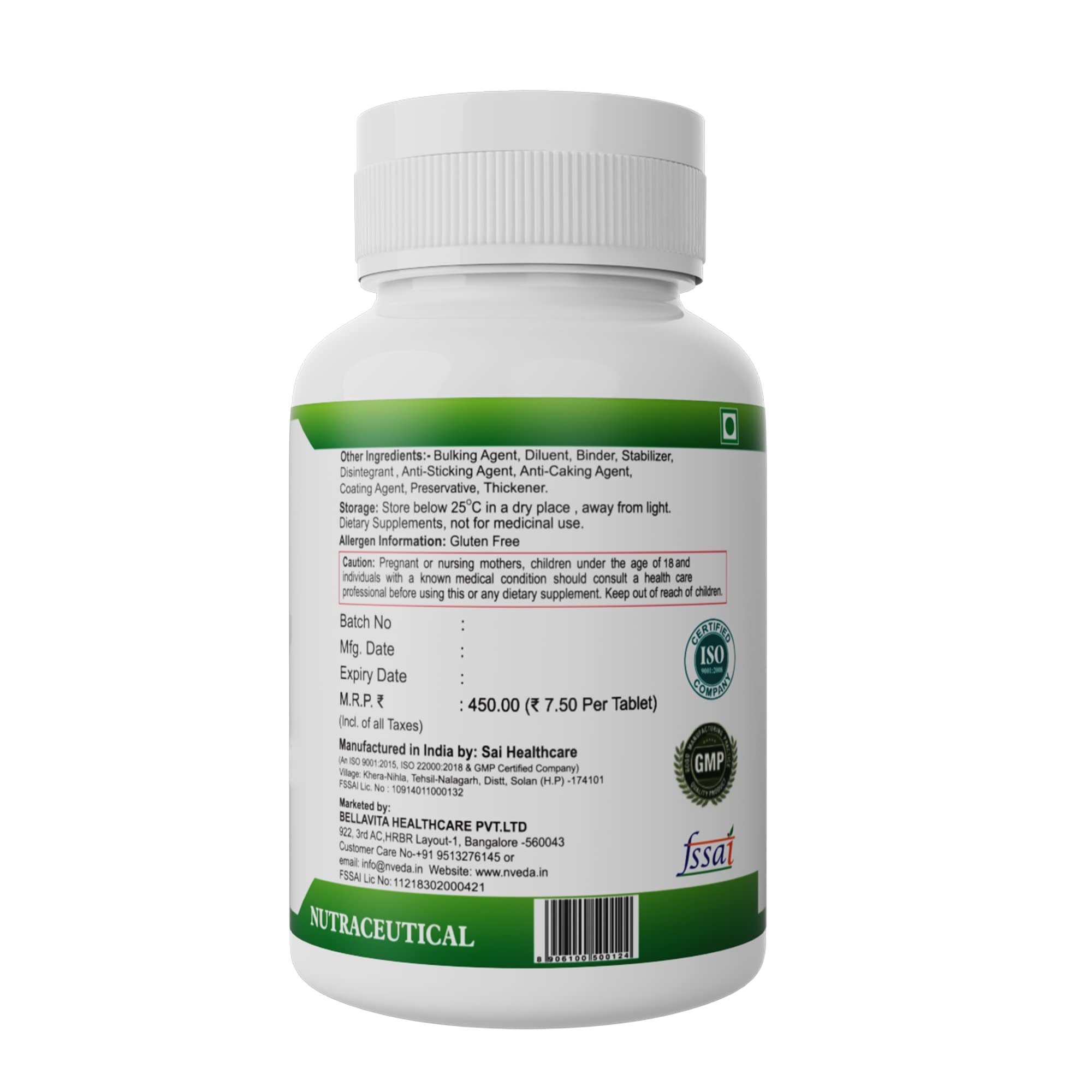 Nveda Calcium Supplement 1, Mg With Vitamin D3, Magnesium,, 47 OFF