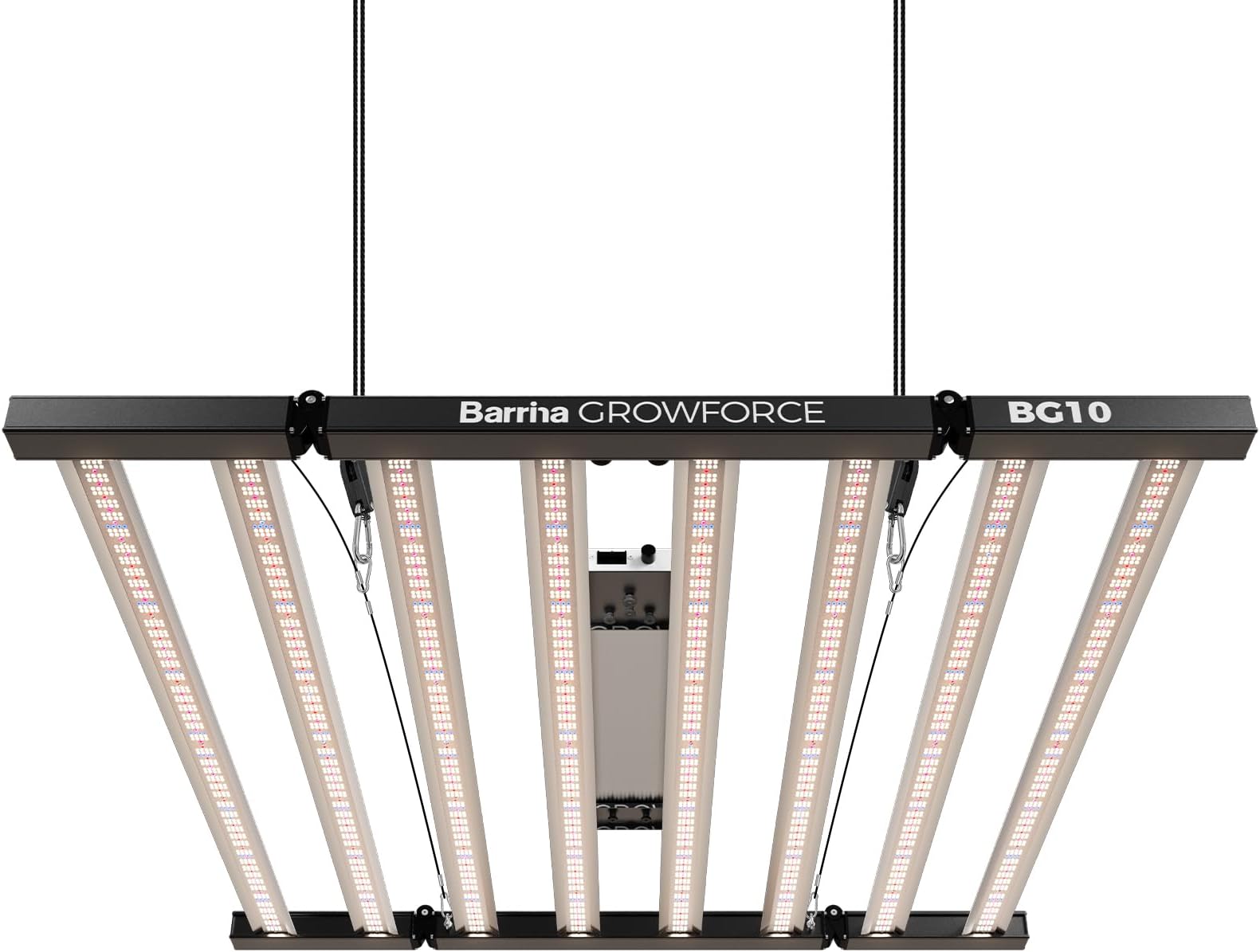 Barrina GrowForce BG10 1000W Full Spectrum with Dual Blue & FIR, High PPFD, 4 x 4/5 x 5 Grow Lights for Indoor Plants, Dimmable, Hanging, Light and Bracket Combined, Growing in Grow Tent