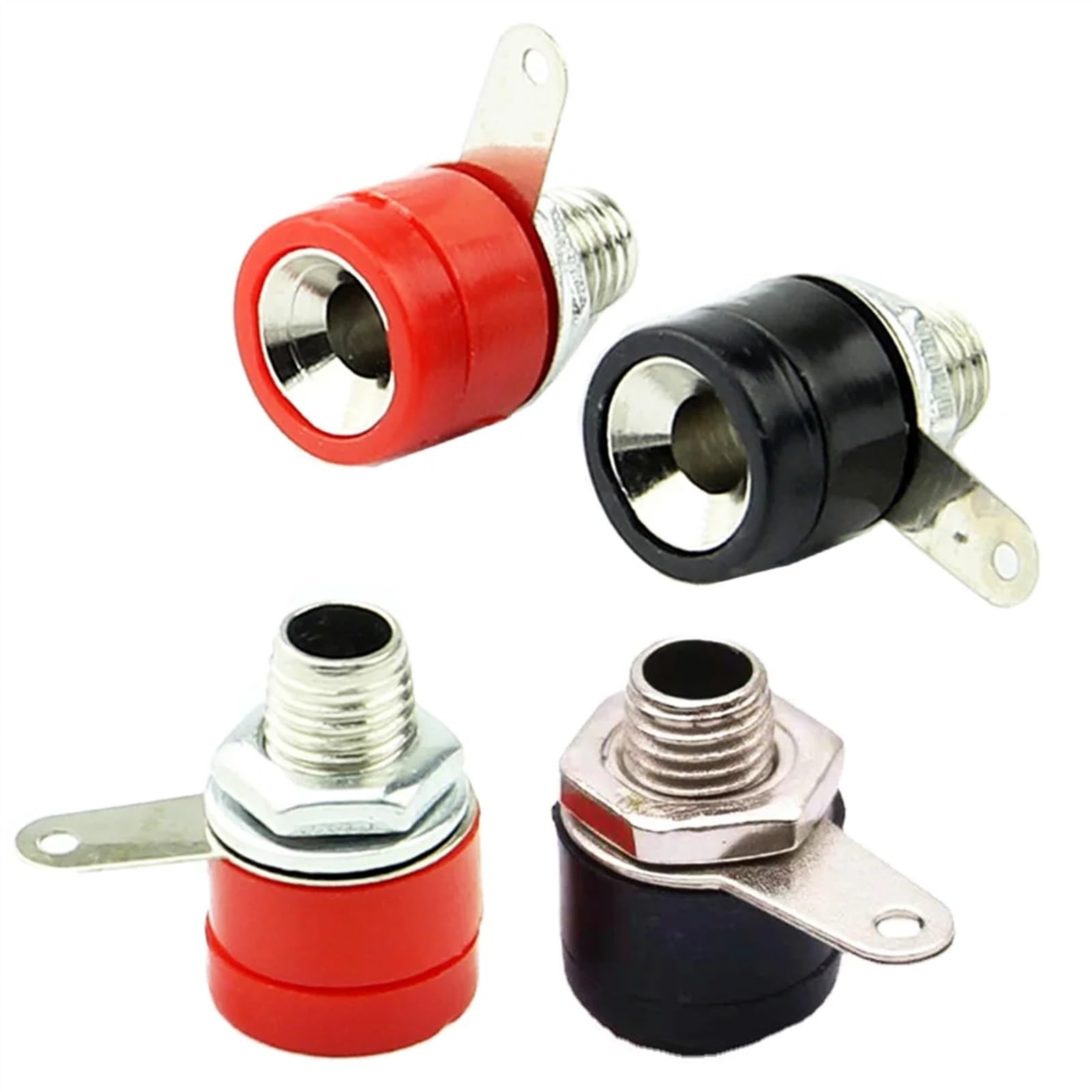 Conector Hembra Tipo Banana, J.40006 10 Unids/set Conector De Panel Tipo Banana De Niquel De 2 Mm Conector Tipo Banana Poste De Encuadernacion Materiales Ecologicos