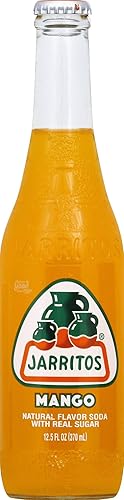 Jarritos Mango Soda Pop (Pack of 6) - 12.5 oz - Mango - 12.5 Fl Oz (Pack of 6)
