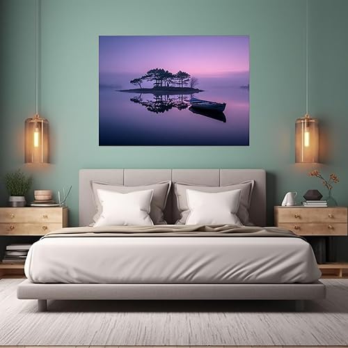 Miniatura 2 de VOCBAN Tree of Life Wall Art The Picture Artwork Canvas Prints Tree Pictures Poster Retro Artwork for Bedroom Living Room Home