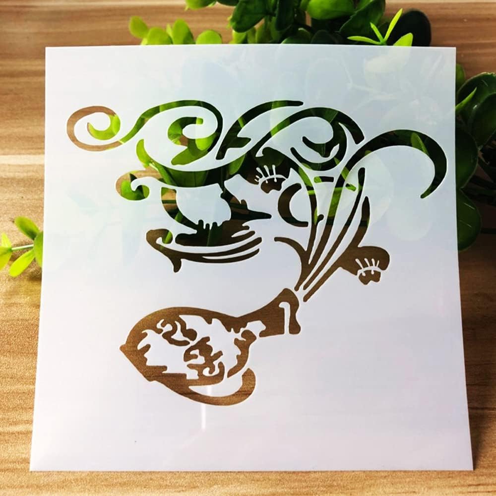 Plantillas De Pintura, Plantillas De Diario, Plantilla De Plantilla De Plantilla De Plantilla, para Diario, Cuaderno, Decoración De álbum, Dibujo Artesanal De Bricolaje, FLO, 9pcs Nature F