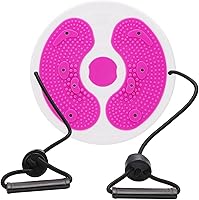 Vista 7 de Ab Twist - Disco giratorio de cintura ajustable con asas, disco giratorio de equilibrio adelgazante de cintura con suela de pie de masaje