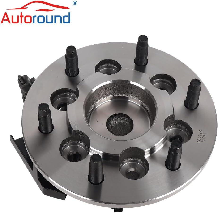 Autoround 515105 Front Right Wheel Hub and Bearing Assembly fit for 2004-2008 Chevy Colorado, GMC Canyon, Isuzu I-280/ I-290/ I-370, Passenger Side 6 Lugs w/ABS