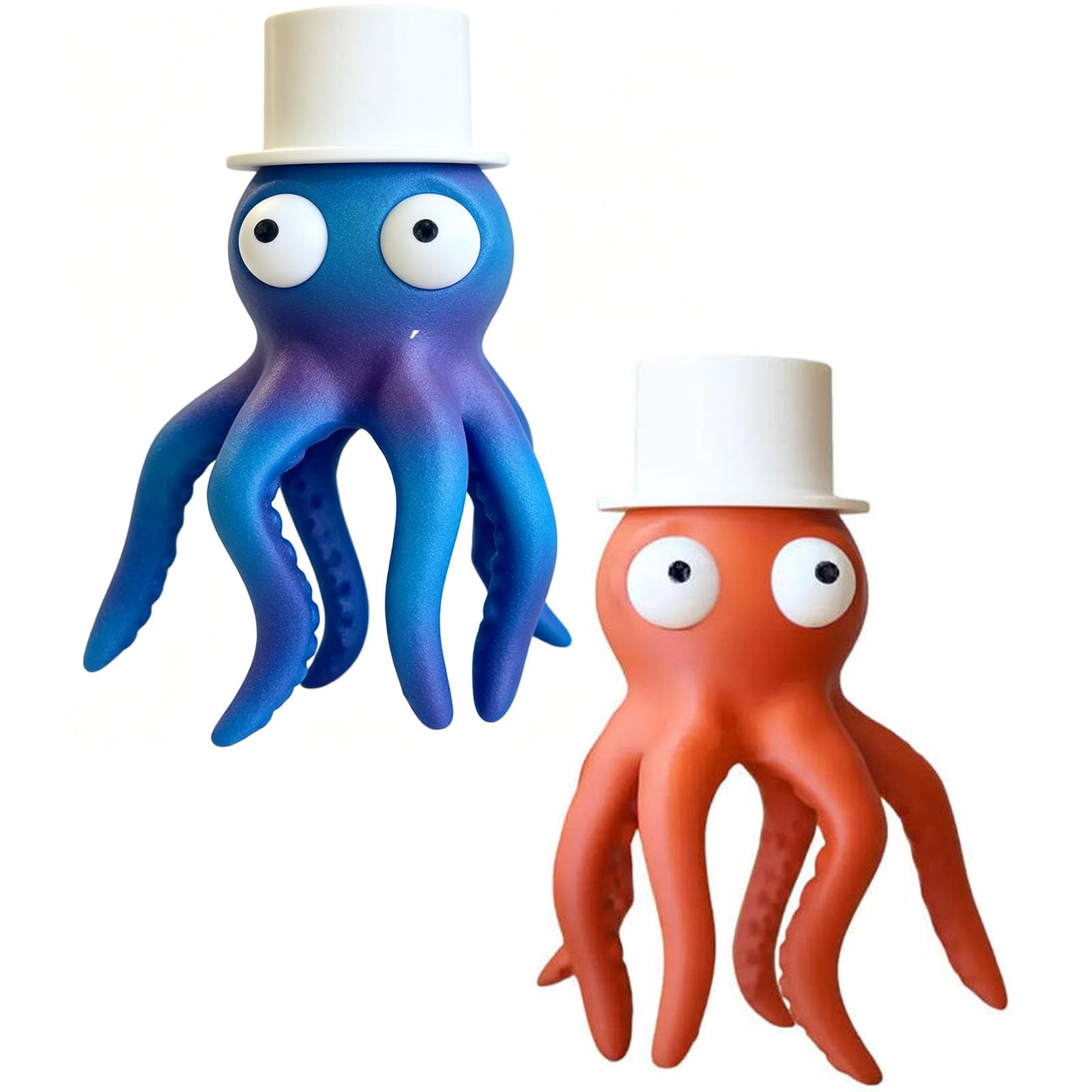 Accessorio per cup pong stampato in 3D con animali da festa Octopong (2pcs) | Divertente gadget per giochi per feste a tema polpo, set di giochi Cup Pong, accessorio di intrattenimento interattivo
