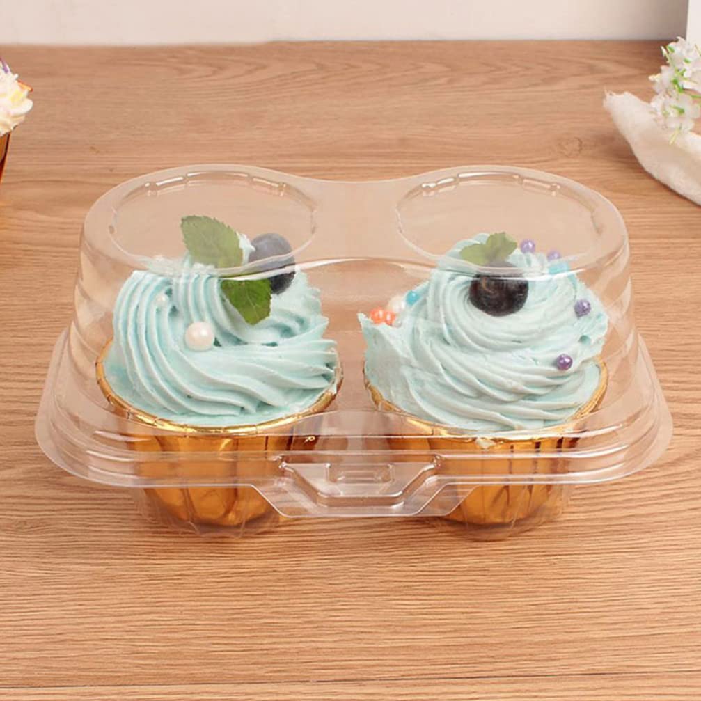 Amazon｜カップケーキ容器 30個 デザート梱包箱 2コンパートメント