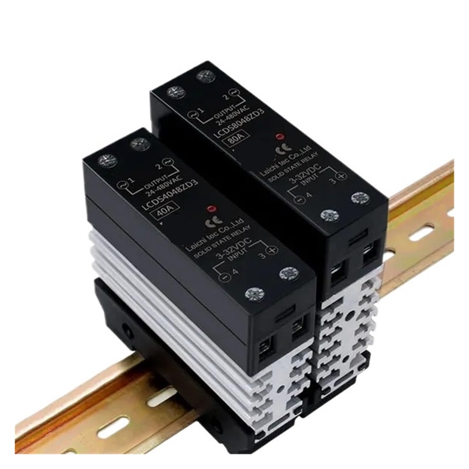 Relais statique monophasé 80A rail DIN pour réguler le chauffage de vos machines