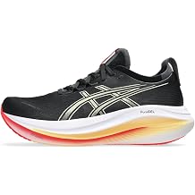 ASICS Mens Gel-Nimbus 27, Black/Khaki, 10.5
