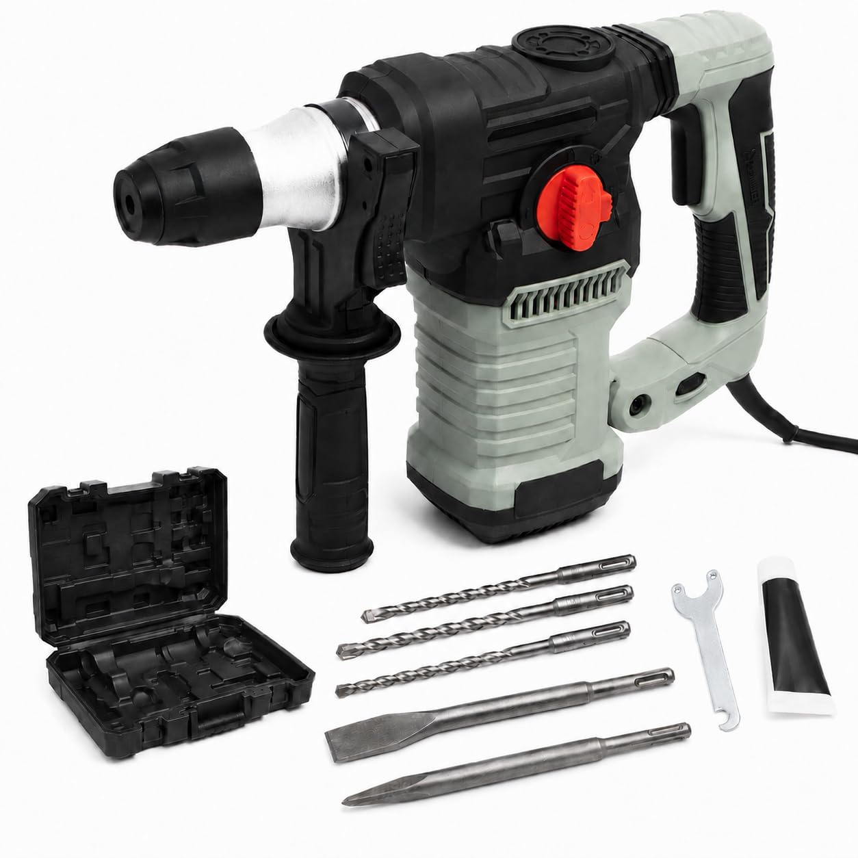 KOMBO – Taladro y Martillo Perforador Eléctrico de Percusión con Cable (1500 W)