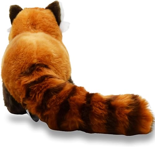 Miniatura 4 de keaiart-ly Peluche realista de panda rojo de peluche de animales realistas juguete de peluche súper suave