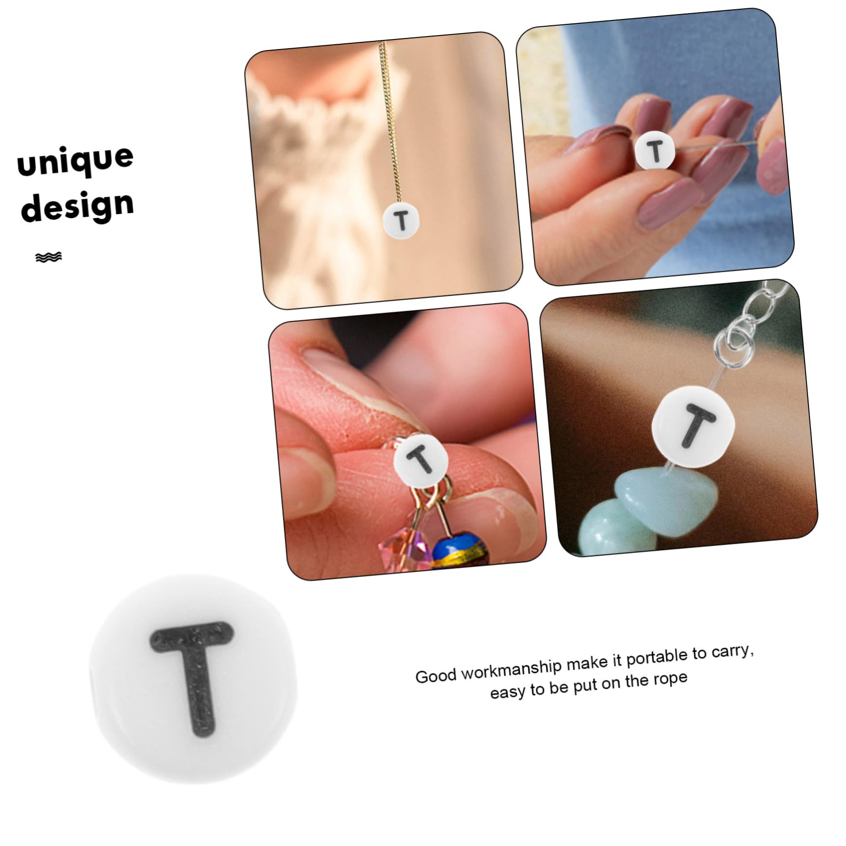 Operitacx 2500pezzi Lettere Per Bracciali Fai Da Te Perline Multifunzione Per Creazioni Artigianali Decorazioni Personalizzate Per Gioielli e Accessori