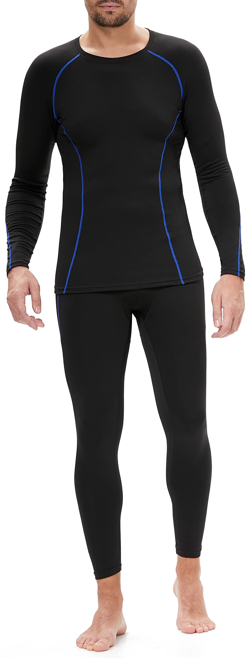 BenBoy Biancheria Intima Termica Uomo Set di Biancheria Funzionale Intima Traspirante Base Layer Invernale Termiche Abbigliamento Termico Intimo per Sci Ciclismo Corsa