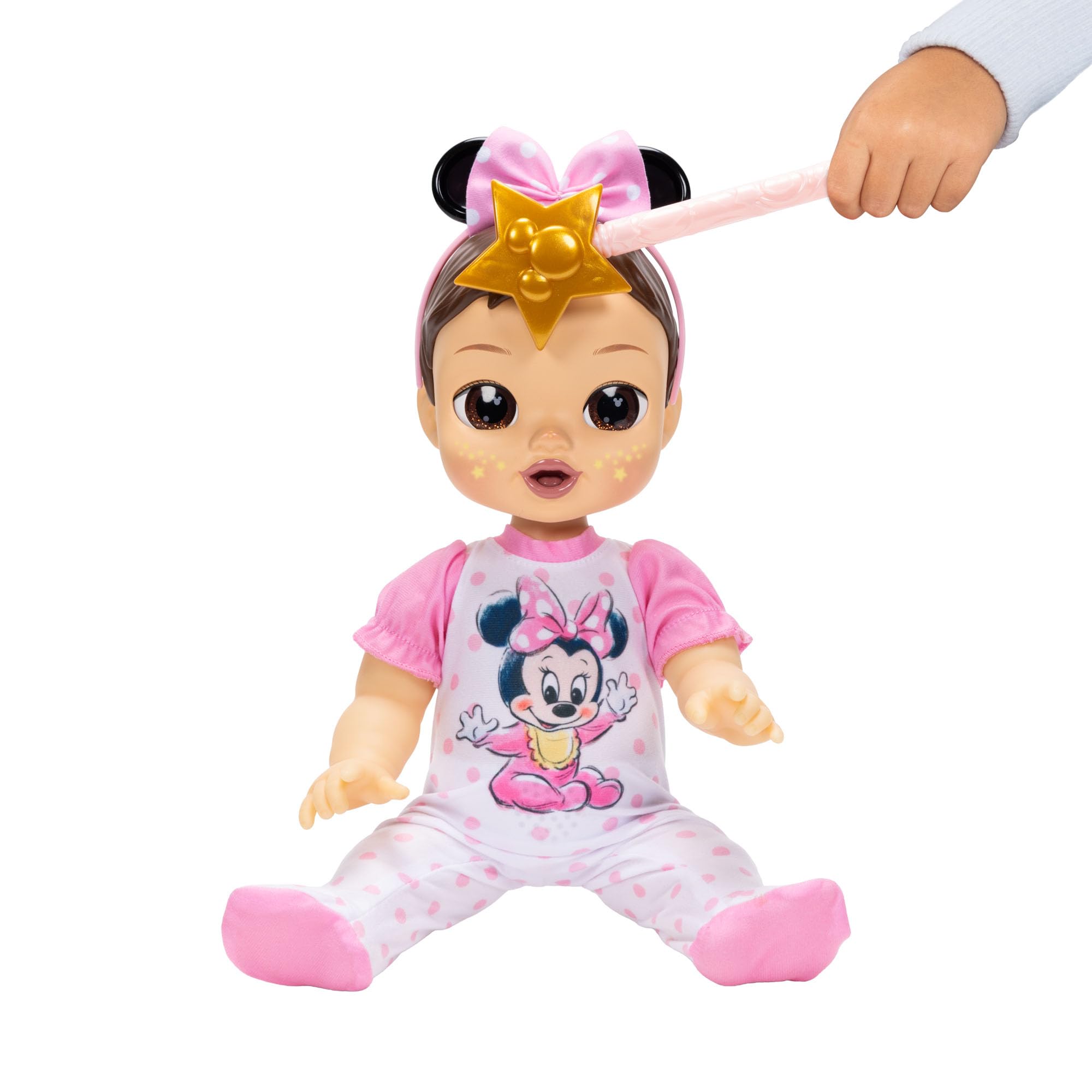 Disney Bambola interattiva deluxe Darlings Minnie Mouse 13" / 33cm | prodotto con licenza ufficiale Jakks Pacific, funzioni interattive, accessori inclusi, regalo per bambine dai 3 anni in su