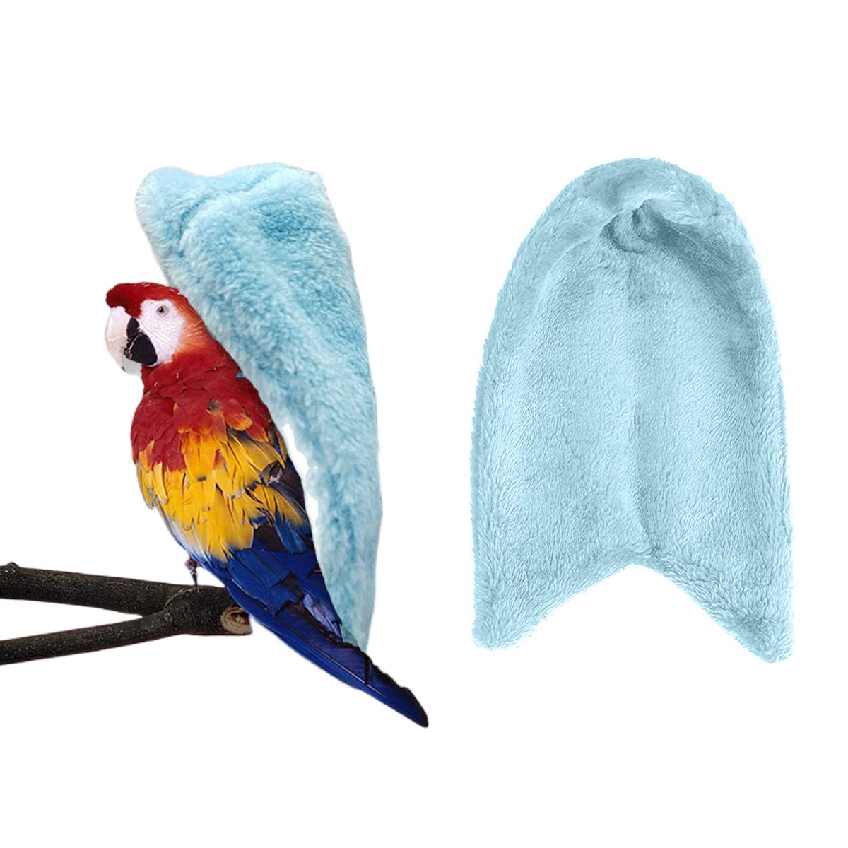 Comfort Corner Fleece Bird Blanket,1PC Winter Warm Parrot Cage Snuggle Hut,Cage Bird Nest Parrot Bed for Parakeet Cockatiel Parrots Cockatiels (L, Pink) — view 7
