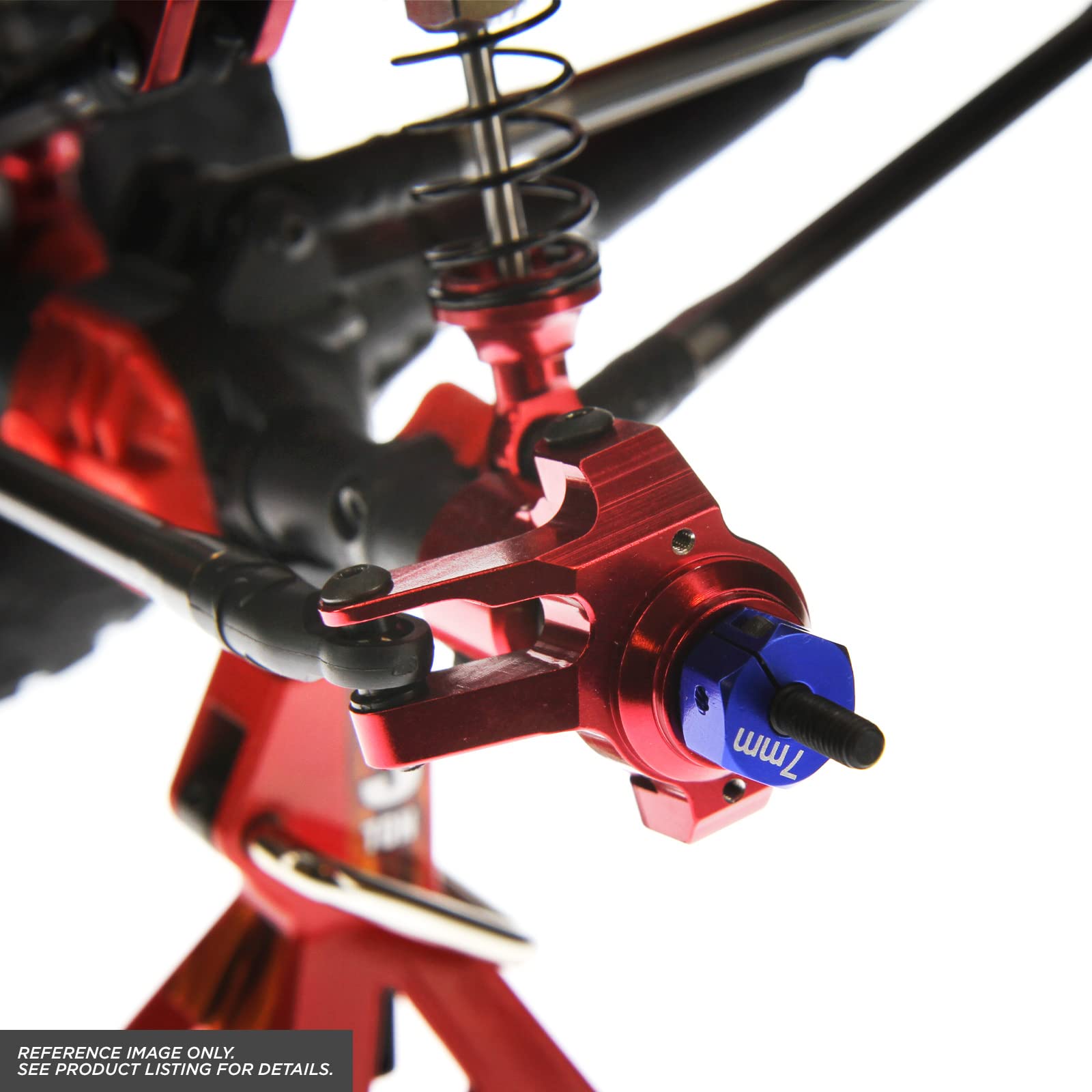 Atomik RC Axial SCX10 II Alloy Front Steering Knuckle, Gun Metal - AX31381