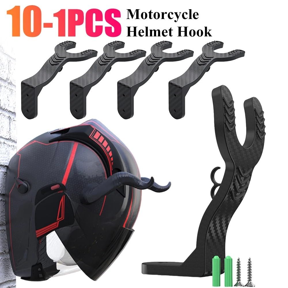 Helmhalterung Wand Wandhalterung Haken Motorradhelm Racks Helm Display Kleiderbügel Ständer Wand-Montiert Lagerung Halter