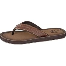 Mens Super Light Mule, Flip Flop Sandal Crazy Horse Brown