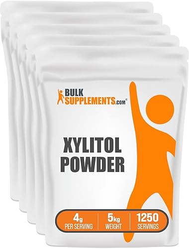 BulkSupplements.com Xilitol en polvo, sustituto natural del azúcar y alternativa al azúcar, edulcorante para hornear y cocinar, sin gluten, 0.11