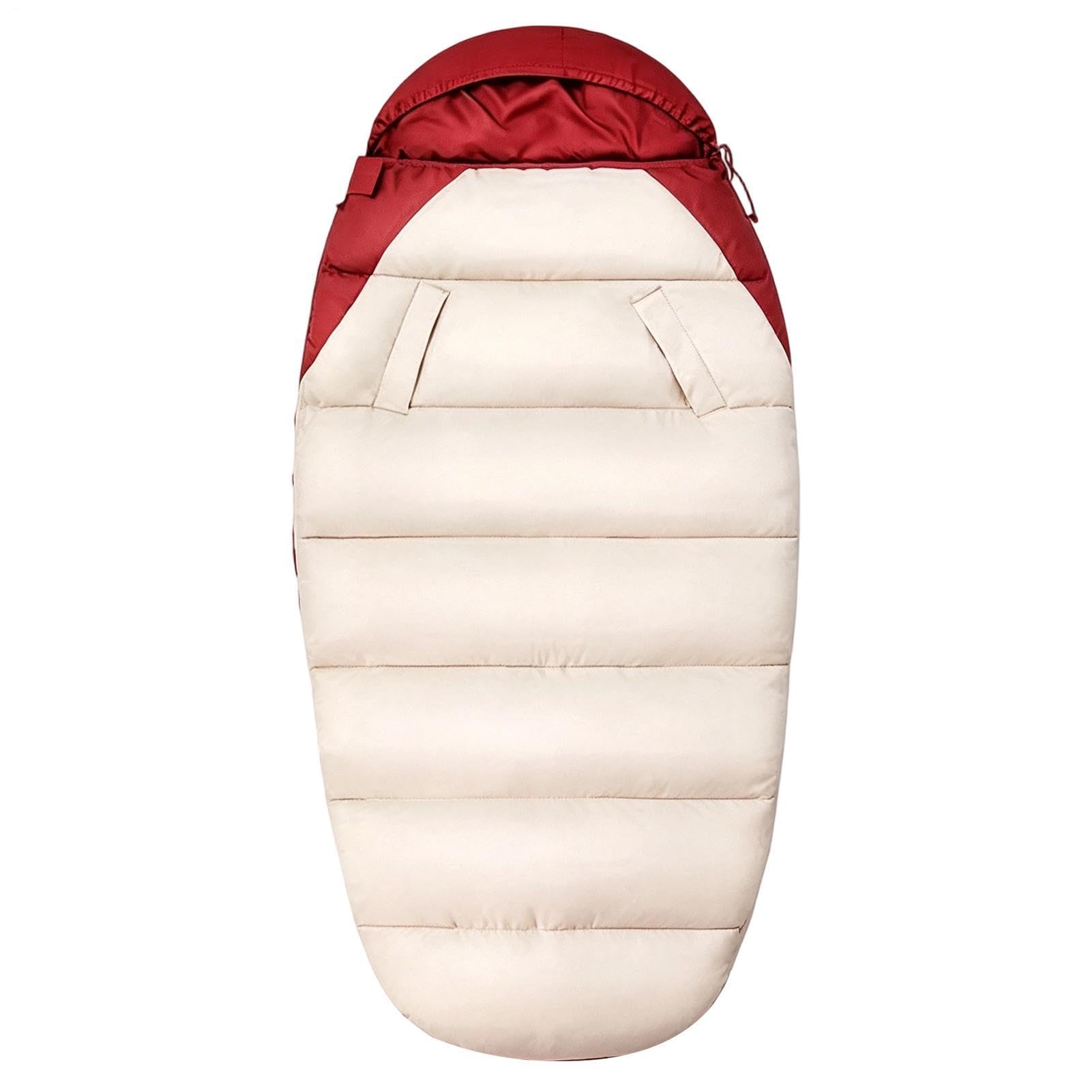 Sacos De Dormir para Adultos 220x95 Cm - Equipo De Camping Portátil con Cap | Saco de dormir para mochilero, cama de viaje, tienda de campaña para el hogar, guardería, exterior, primavera, verano, otoño