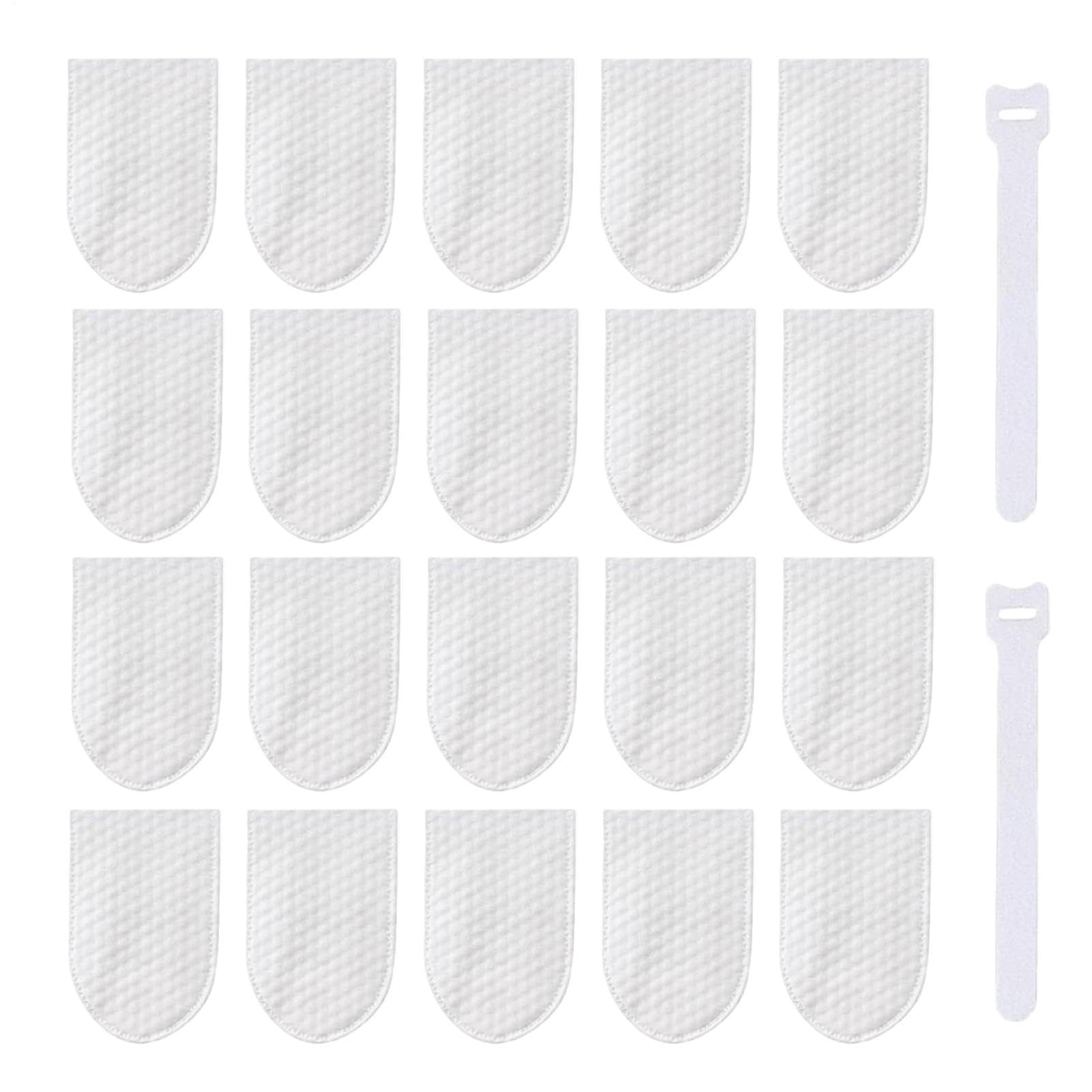 Juego de 20 bolsas de filtro para grifo, tela de 5 x 10 cm, cartucho de agua fría y caliente, protección de sedimentos | filtro de repuesto para residuos de arena y cal | accesorios de baño de cocina