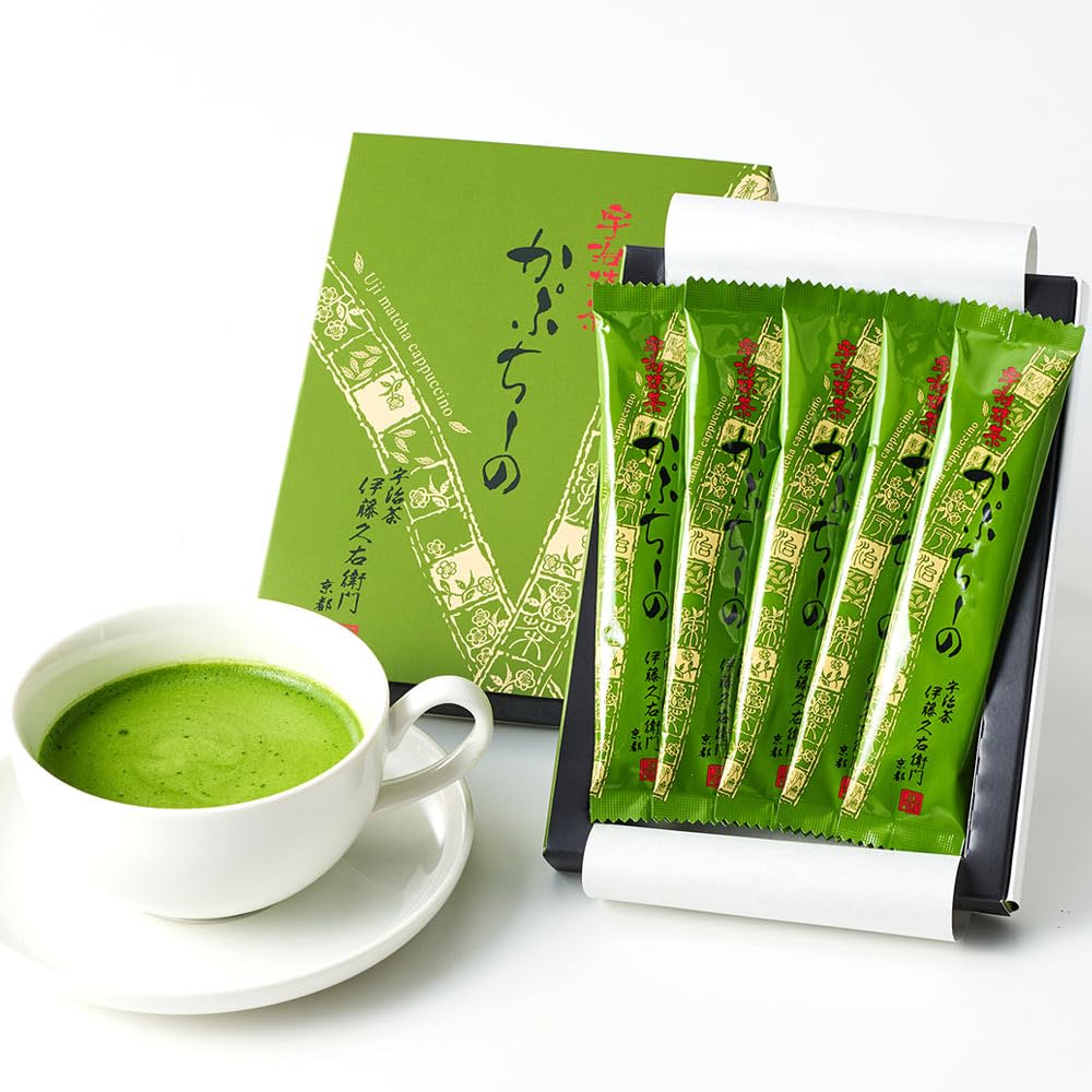 Amazon | 伊藤久右衛門 宇治抹茶カプチーノ 泡立つ 粉末 スティック
